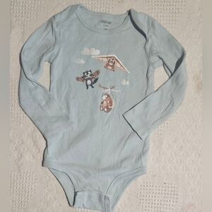 🔸️3/$15 Pekkle Sky Adventure Blue Kids Bodysuit